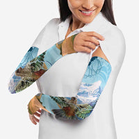 New Zealand South Island Arm Sleeves Te Waipounamu Aoraki Kea Bird LT14 - Polynesian Pride