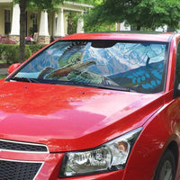 New Zealand South Island Auto Sun Shade Te Waipounamu Aoraki Kea Bird LT14 - Polynesian Pride