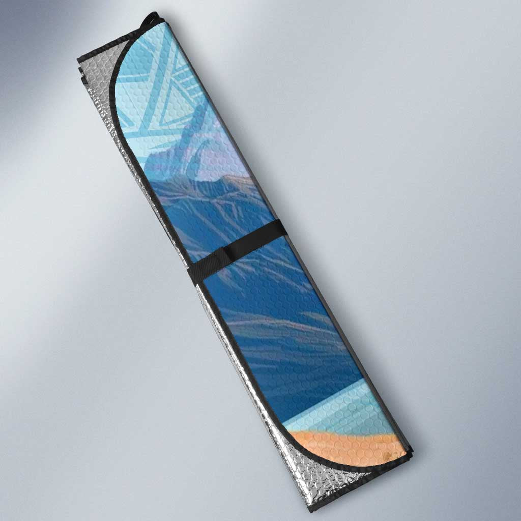 New Zealand South Island Auto Sun Shade Te Waipounamu Aoraki Kea Bird LT14 - Polynesian Pride