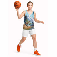 New Zealand South Island Basketball Jersey Te Waipounamu Aoraki Kea Bird LT14 - Polynesian Pride