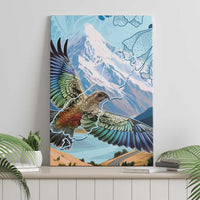 New Zealand South Island Canvas Wall Art Te Waipounamu Aoraki Kea Bird LT14 - Polynesian Pride