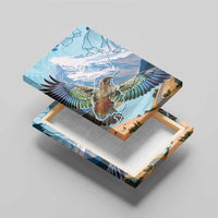 New Zealand South Island Canvas Wall Art Te Waipounamu Aoraki Kea Bird LT14 - Polynesian Pride