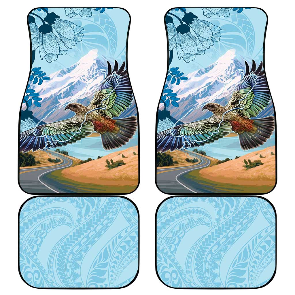 New Zealand South Island Car Mats Te Waipounamu Aoraki Kea Bird LT14 - Polynesian Pride