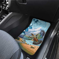 New Zealand South Island Car Mats Te Waipounamu Aoraki Kea Bird LT14 - Polynesian Pride