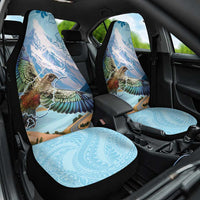 New Zealand South Island Car Seat Cover Te Waipounamu Aoraki Kea Bird LT14 One Size Blue - Polynesian Pride