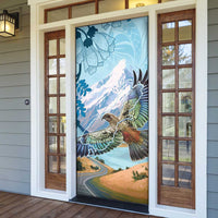 New Zealand South Island Door Cover Te Waipounamu Aoraki Kea Bird LT14 - Polynesian Pride