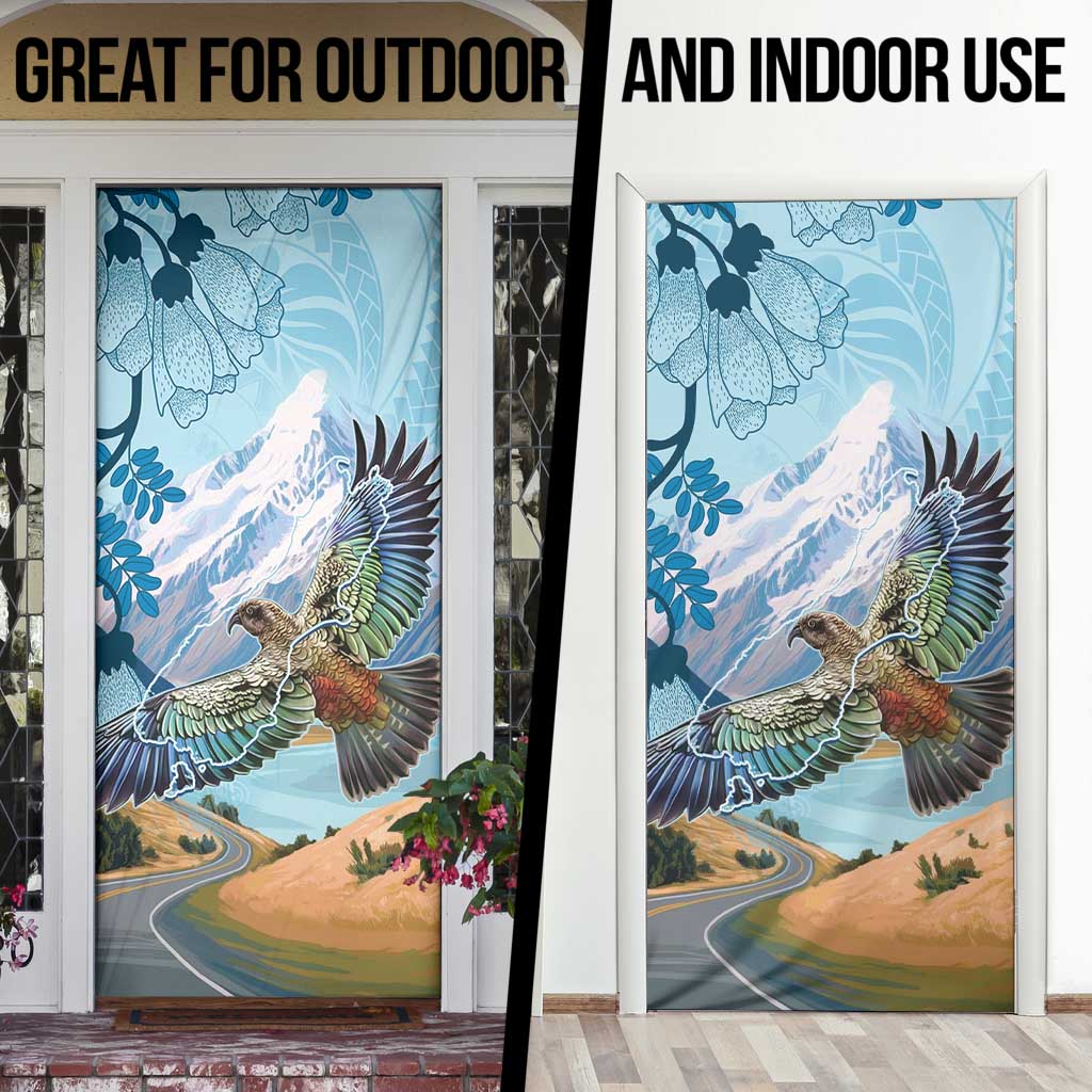 New Zealand South Island Door Cover Te Waipounamu Aoraki Kea Bird LT14 - Polynesian Pride