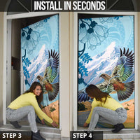 New Zealand South Island Door Cover Te Waipounamu Aoraki Kea Bird LT14 - Polynesian Pride