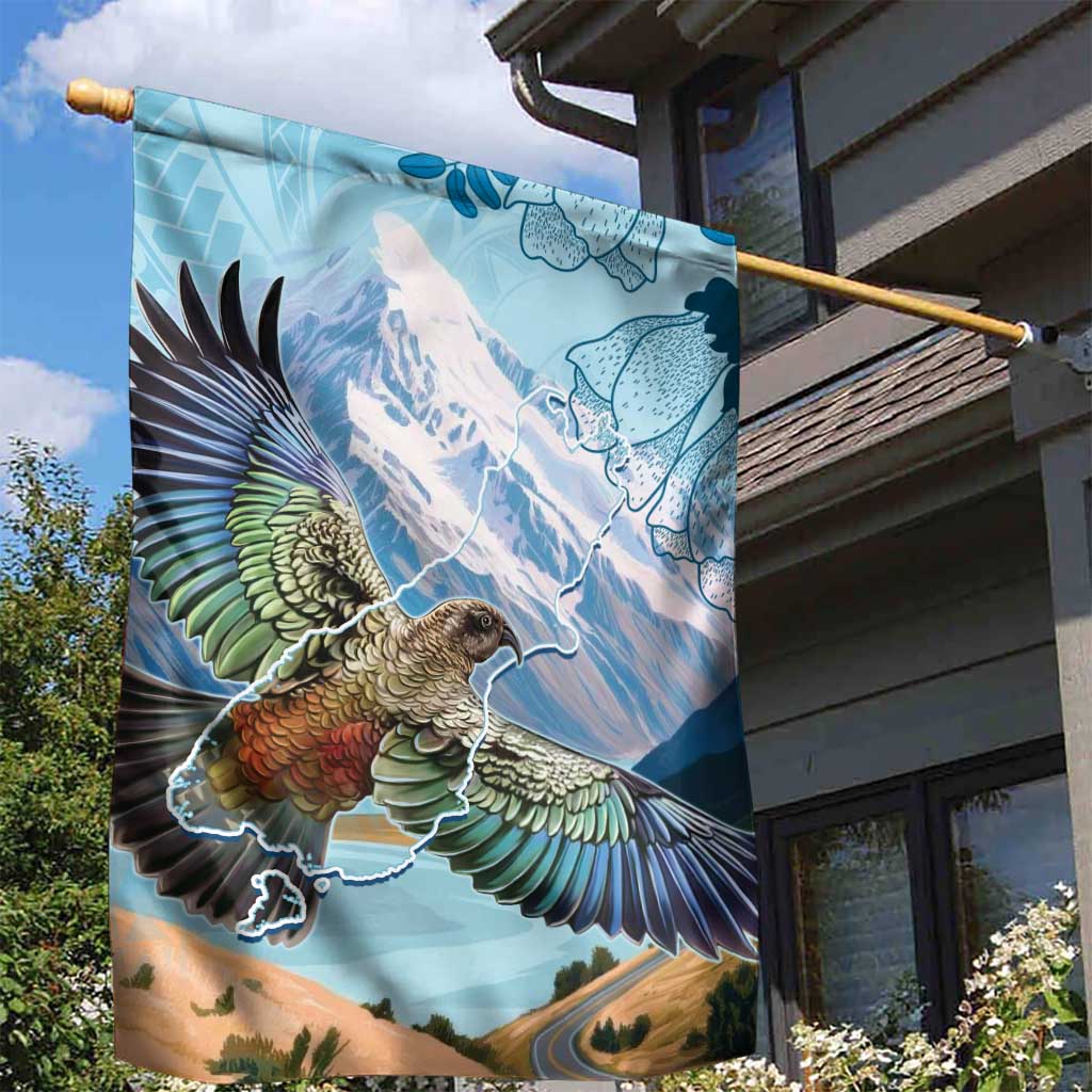 New Zealand South Island Garden Flag Te Waipounamu Aoraki Kea Bird LT14 - Polynesian Pride