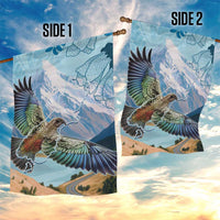 New Zealand South Island Garden Flag Te Waipounamu Aoraki Kea Bird LT14 - Polynesian Pride