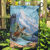 New Zealand South Island Garden Flag Te Waipounamu Aoraki Kea Bird LT14 Garden Flag Blue - Polynesian Pride
