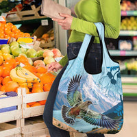 New Zealand South Island Grocery Bag Te Waipounamu Aoraki Kea Bird LT14 - Polynesian Pride