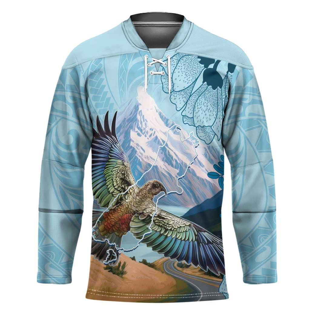 New Zealand South Island Hockey Jersey Te Waipounamu Aoraki Kea Bird - Polynesian Pride