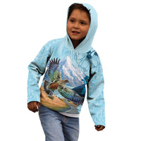 New Zealand South Island Kid Hoodie Te Waipounamu Aoraki Kea Bird LT14 - Polynesian Pride