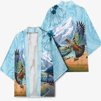 New Zealand South Island Kimono Te Waipounamu Aoraki Kea Bird LT14 - Polynesian Pride