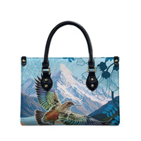 New Zealand South Island Leather Bag Te Waipounamu Aoraki Kea Bird LT14 - Polynesian Pride