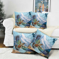 New Zealand South Island Pillow Cover Te Waipounamu Aoraki Kea Bird LT14 - Polynesian Pride