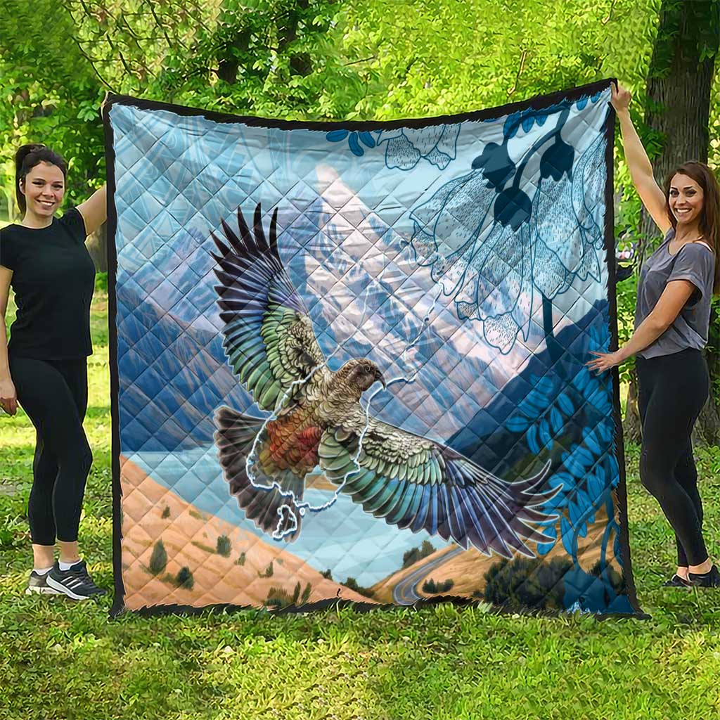 New Zealand South Island Quilt Te Waipounamu Aoraki Kea Bird LT14 - Polynesian Pride