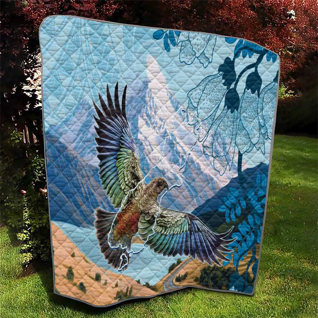 New Zealand South Island Quilt Te Waipounamu Aoraki Kea Bird LT14 - Polynesian Pride