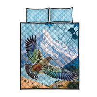 New Zealand South Island Quilt Bed Set Te Waipounamu Aoraki Kea Bird LT14 - Polynesian Pride
