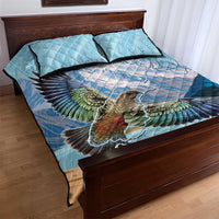 New Zealand South Island Quilt Bed Set Te Waipounamu Aoraki Kea Bird LT14 - Polynesian Pride