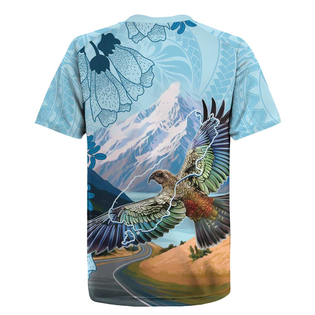 New Zealand South Island Rugby Jersey Te Waipounamu Aoraki Kea Bird LT14 - Polynesian Pride