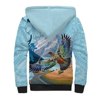 New Zealand South Island Sherpa Hoodie Te Waipounamu Aoraki Kea Bird LT14 - Polynesian Pride
