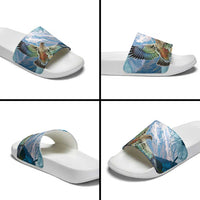 New Zealand South Island Slide Sandals Te Waipounamu Aoraki Kea Bird LT14 - Polynesian Pride
