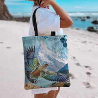 New Zealand South Island Tote Bag Te Waipounamu Aoraki Kea Bird LT14 - Polynesian Pride