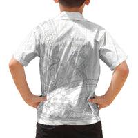 Polynesia Brain Cancer Awareness Family Matching Tank Maxi Dress and Hawaiian Shirt In May We Wear Grey LT14 - Polynesian Pride