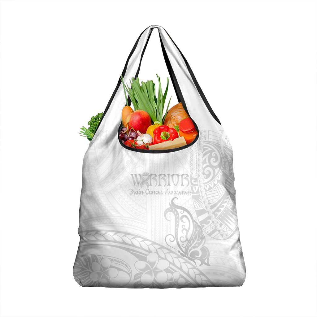 Polynesia Brain Cancer Awareness Grocery Bag In May We Wear Grey