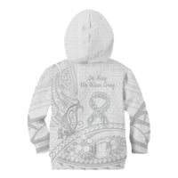 Polynesia Brain Cancer Awareness Kid Hoodie In May We Wear Grey LT14 - Polynesian Pride