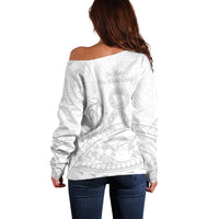 Polynesia Brain Cancer Awareness Off Shoulder Sweater In May We Wear Grey
