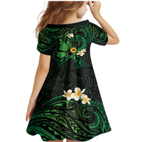 Polynesia Mental Health Awareness Family Matching Mermaid Dress and Hawaiian Shirt Green Ribbon Be Kind To Your Mind LT14 - Polynesian Pride