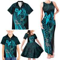 Polynesia World Ovarian Cancer Day Family Matching Tank Maxi Dress and Hawaiian Shirt You Matter Polynesian Women LT14 - Polynesian Pride