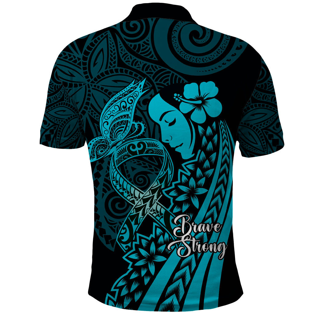 Polynesia World Ovarian Cancer Day Polo Shirt You Matter Polynesian Women