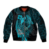 Polynesia World Ovarian Cancer Day Sleeve Zip Bomber Jacket You Matter Polynesian Women