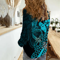 Polynesia World Ovarian Cancer Day Women Casual Shirt You Matter Polynesian Women LT14 - Polynesian Pride