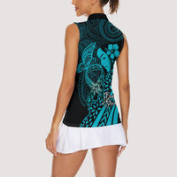 Polynesia World Ovarian Cancer Day Women Sleeveless Polo Shirt You Matter Polynesian Women LT14 - Polynesian Pride