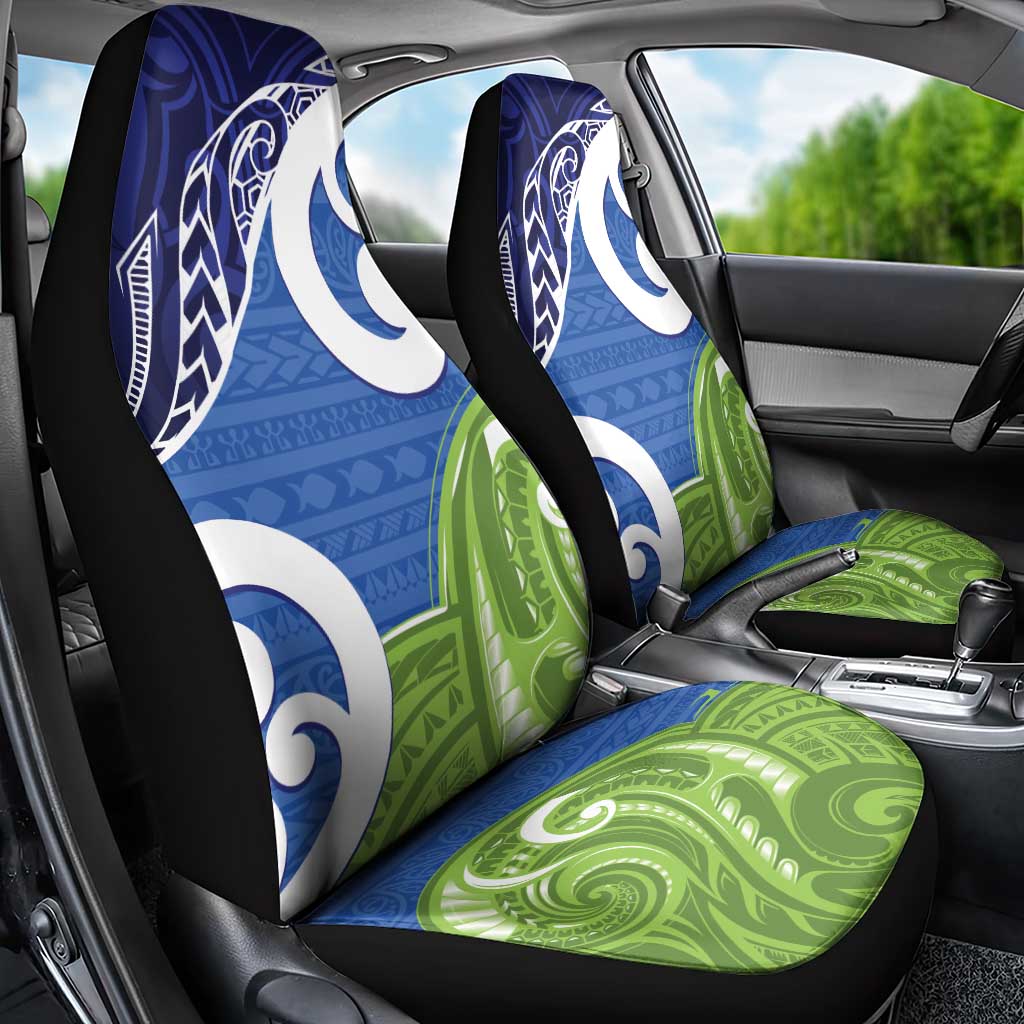 Southland New Zealand Car Seat Cover Maori Koru Flag Color LT14 - Polynesian Pride