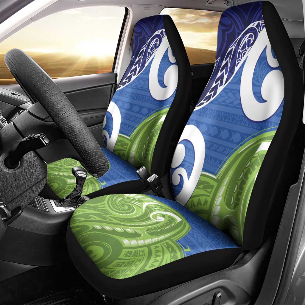 Southland New Zealand Car Seat Cover Maori Koru Flag Color LT14 - Polynesian Pride