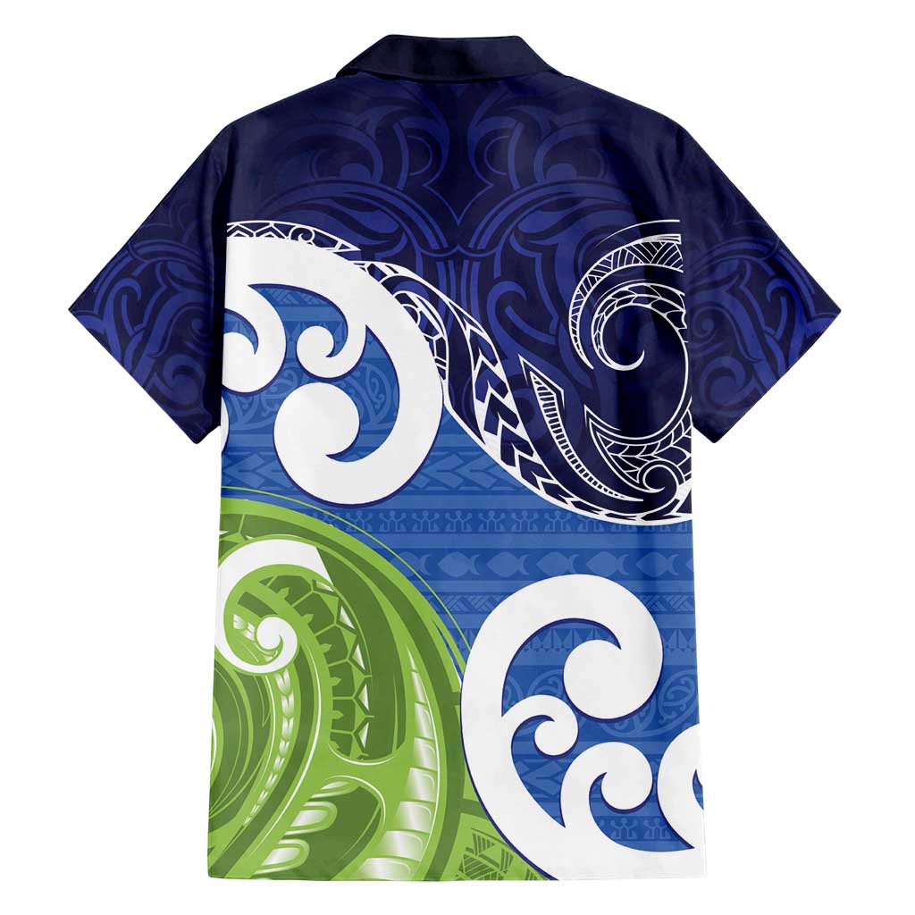 Southland New Zealand Family Matching Puletasi and Hawaiian Shirt Maori Koru Flag Color LT14 - Polynesian Pride