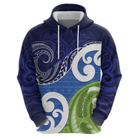 Southland New Zealand Hoodie Maori Koru Flag Color LT14 - Polynesian Pride