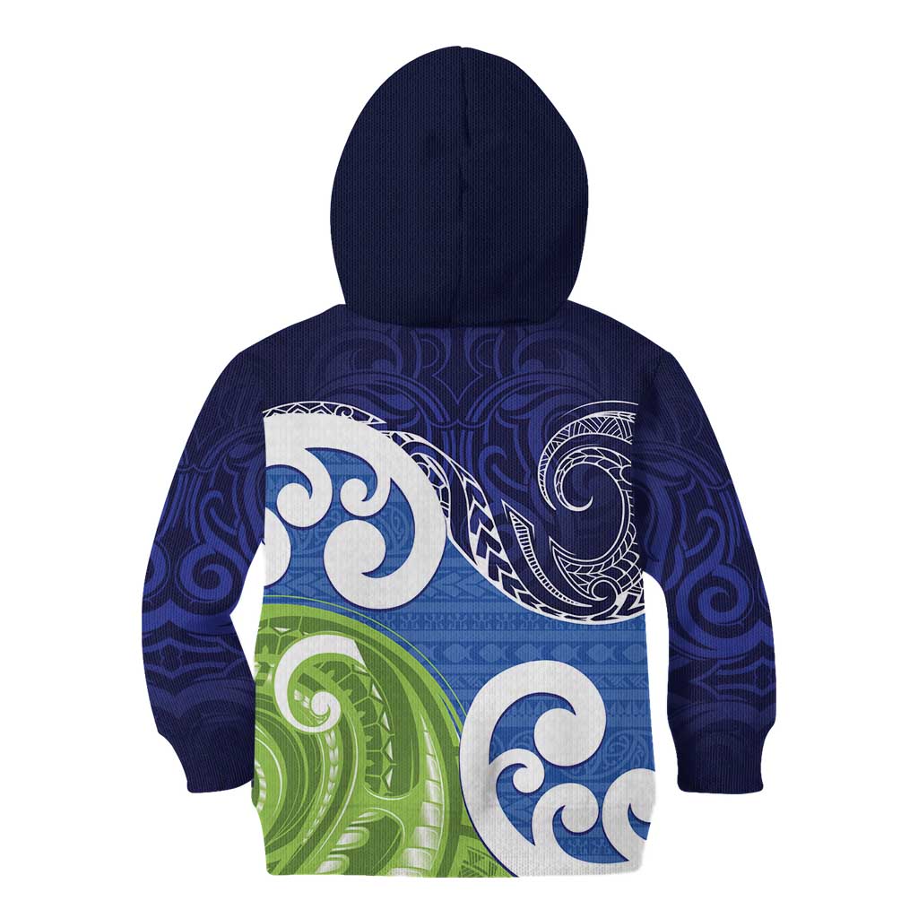 Southland New Zealand Kid Hoodie Maori Koru Flag Color LT14 - Polynesian Pride