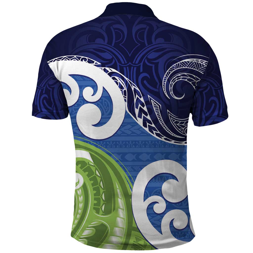 Southland New Zealand Polo Shirt Maori Koru Flag Color LT14 - Polynesian Pride