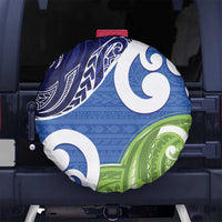 Southland New Zealand Spare Tire Cover Maori Koru Flag Color LT14 No hole Blue - Polynesian Pride