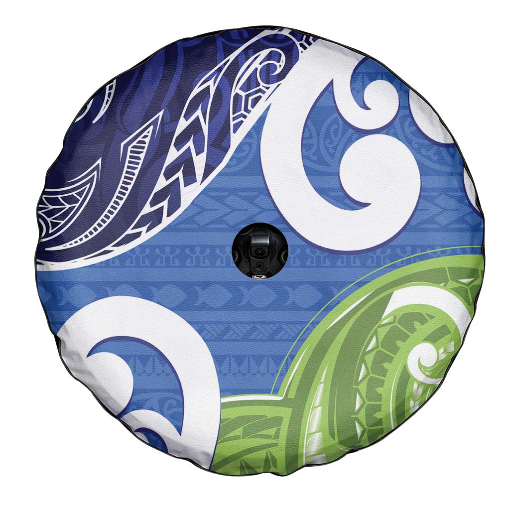 Southland New Zealand Spare Tire Cover Maori Koru Flag Color LT14 - Polynesian Pride
