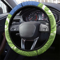 Southland New Zealand Steering Wheel Cover Maori Koru Flag Color LT14 - Polynesian Pride