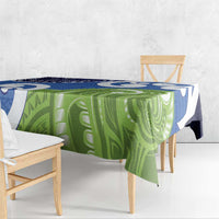 Southland New Zealand Tablecloth Maori Koru Flag Color
