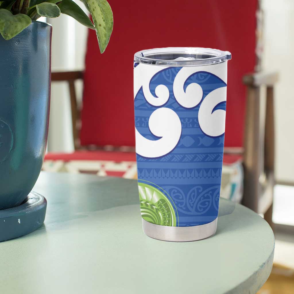 Southland New Zealand Tumbler Cup Maori Koru Flag Color LT14 - Polynesian Pride